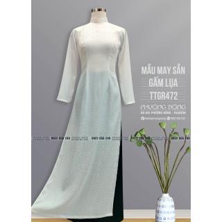 Áo Dài Truyền Thống Gấm Lụa TTGR472